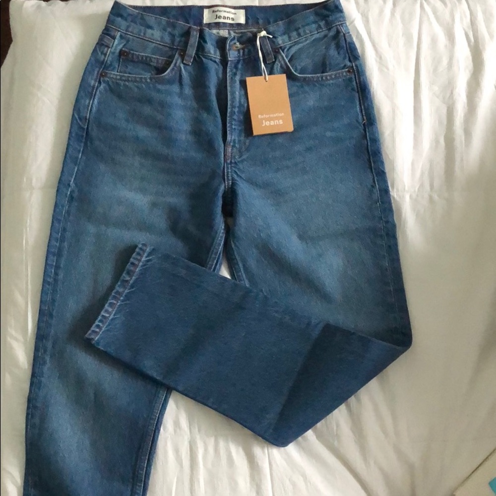 Reformation Julia Crop High Cigarette Jean